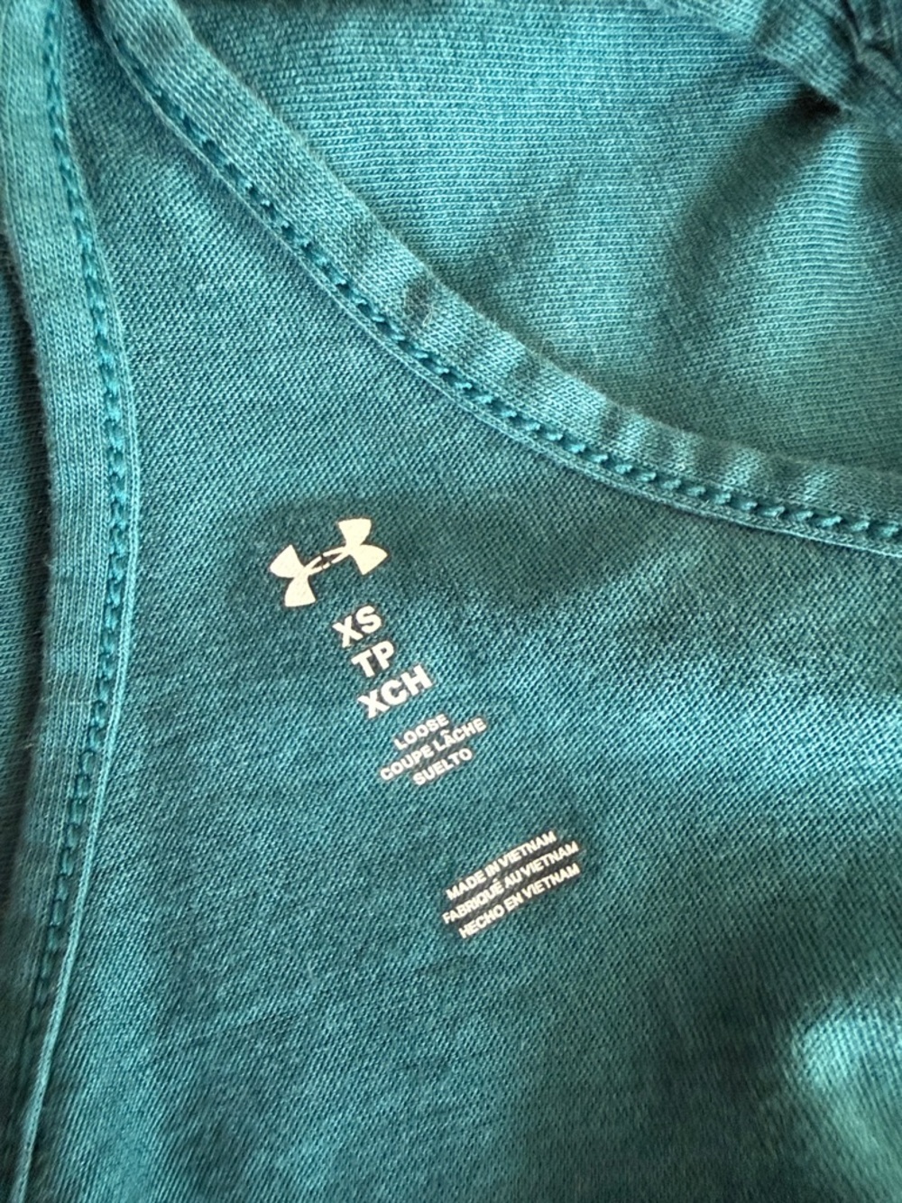 Under Armour Women's Teal Blue Racerback Loose Tank XS - Picture 5 of 5